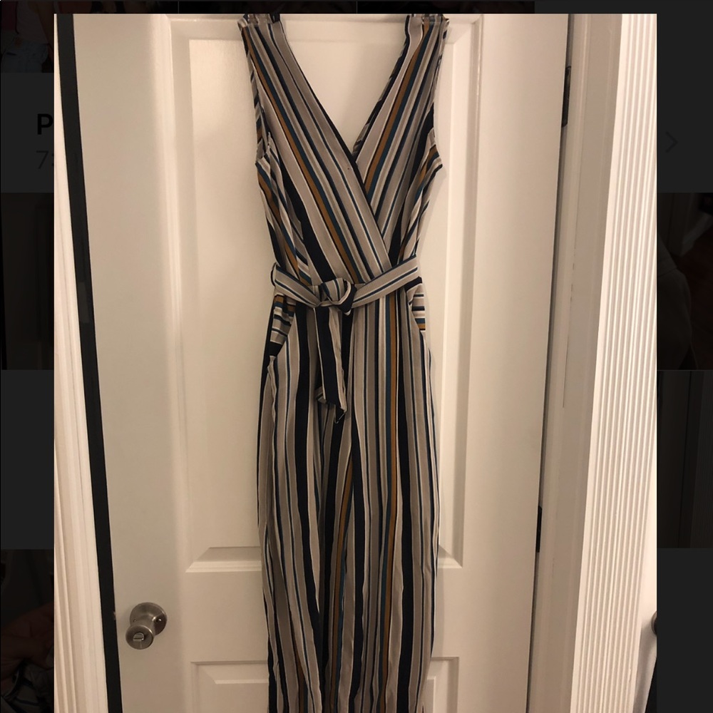 Stripped Jumpsuit